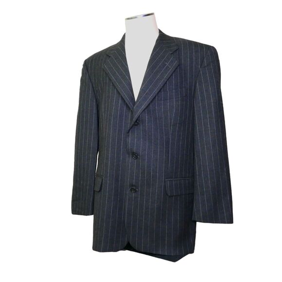 Boyd's Philadelphia 1818 Collection 42R Virgin Wool 3 Button Pinstripe Blazer - Picture 1 of 15